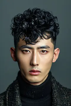 新款男生发型设计人物形象图片