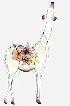 梅花鹿免抠素材 创意素材 png素材