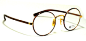 日本 BJ Classic Collection 手工圆眼镜，纤细镜架，戴上特别并有几分斯文气。 售价:2888元