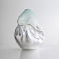 Unique crumpled sculptural vessel by Jeff Zimmerman (SG1814) | R & Company