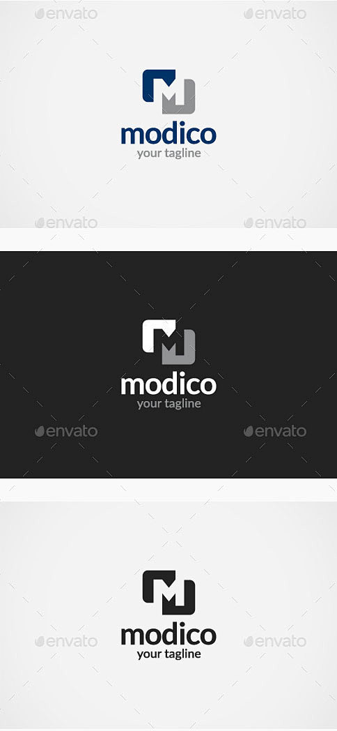 40个单字母创意logo设计