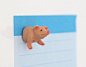 Fridge Magnet "Little pig" : Funny magnet for fridges, magnet boards & Co. Colour: pink  Length: approx. 2,0 cm / 0,79 inch Width: approx. 1,2 cm / 0,47 inch Height: approx. 1,6 cm / 0,63 inch   Warning notices:  Caution! Choking hazard! Sma
