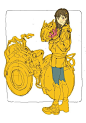 #北斋推荐# Il Kwang Kim
线稿练习对象(喜欢载具搭配的）
他的个人博客O网页链接
TUMBLR：O网页链接 
AS：O网页链接 ​​​​