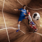 Umbro : These images were created for football brand 'UMBRO' to showcase their new seasons range of products."Only a few have the skills to play in this space!"