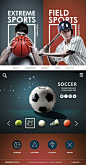 球类运动 足球网球 运动型男 运动主题网页设计PSD页面设计素材下载-优图-UPPSD