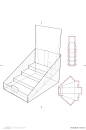 模切刀模刀线模板盒型平面展开图设计模板素材