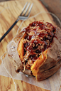 Pulled Pork Stuffed Sweet Potato