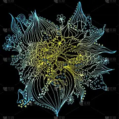 迷幻色,涂料,草图,乱画,蘑菇,式样,明亮,抽象,动物手,贺卡