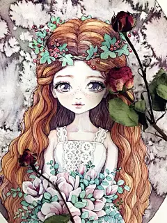 只有一支笔能画啥？教你简单易学的小插画_铅笔画 : 速涂生活的点滴 4.铅笔轻轻画出背景布的格纹黑色画钢勺的暗面 用花花草草妆点的世界 利用线条的轻重、疏密刻画花瓣的立体感 人物的基础知识、不同比例人物的画法 用笔触的疏密和轻重画…