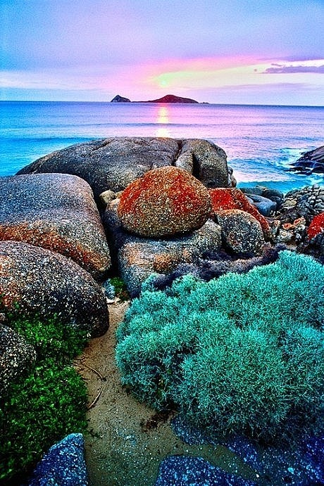 日落，维多利亚，澳洲。