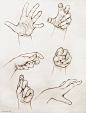 手的绘画 ​（转）@美术绘画教程 ​ ​​​​