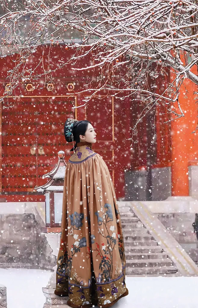 故宫下雪了，终于拍到了故宫的雪景哈哈哈。#汉服雪景 - 抖音-花瓣网
