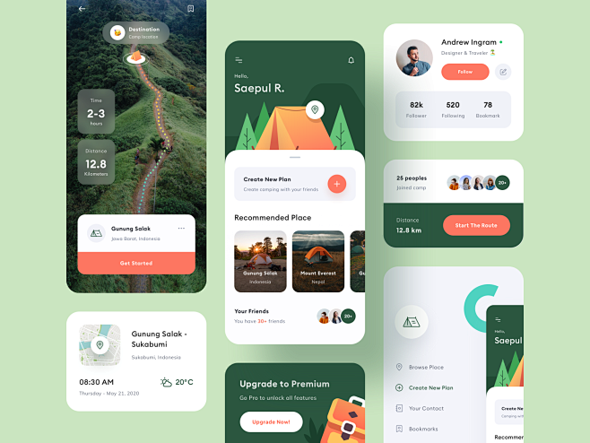 Camping App Design -...