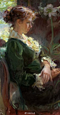 美国当代画家Daniel F.Gerhartz人物油画作品专辑-4 ​​​​