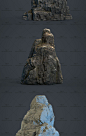 次世代石头3d模型贴图 3dsMax Fbx Obj 游戏美术场景建模参考素材-淘宝网