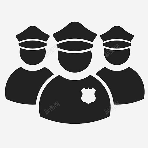 警察部队小队保安图标 部门 icon 标识 标志 UI图标 设计图片 免费下载 页面网页 平面电商 创意素材-花瓣网