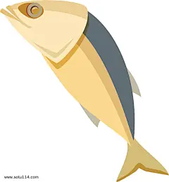 鱼卡通手绘图标元素_3032517832