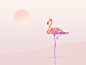 Day18 Lowpoly Flamingo