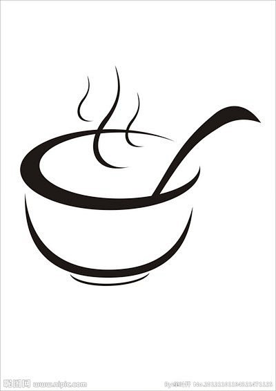 茶碗标志矢量图__条纹线条_底纹边框_矢...