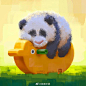 有没有萌到你~插画师：Lynn Chen
