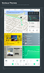 Tesla Interface Concept : Inspired by the 17 inch touchscreen of Tesla's awesome Model S we designed an interface concept for a new generation of car infotainment systems. Based on Teslas current interface we designed a concept using responsive widgets th