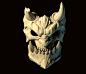 Demon mask, Alexander Volynov  High poly Demon mask