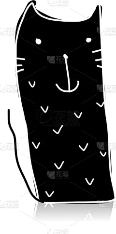 草图,猫,式样,黑色,可爱的,家庭,铅笔,简单,壁纸,剪影