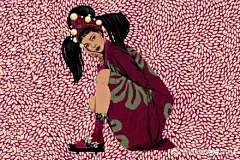 Bijou Karman，美国插画师，绘制了一组日本街头风格的#袜子# 品牌海报招贴。流行不光是服饰，也有我们可爱的袜子。[呲牙] 2沈阳·北市场 ​​​​