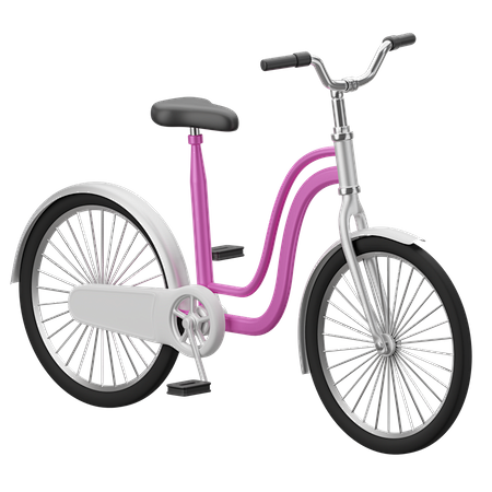 自行车3D插图