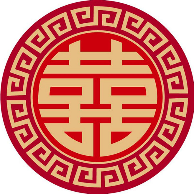 中式传统双喜logo