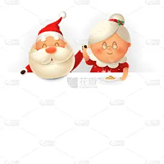 妻子,厚木板,绘画插图,圣诞老人,矢量,饼干,在上面,分离着色,白色背景,圣诞老婆婆