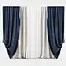 3d модели: Шторы - Curtains Classic Blue