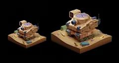 DINK! 03 Desert tank, Slava Kovalev : Follow me on instagram: https://www.instagram.com/kovalevslava/
3D model of Operation desert CHONK! tank, thats a part of a DINK! series. Amazing concept by Shaun Mooney:
https://www.artstation.com/artwork/Oowr2g