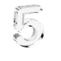 透明玻璃3D立体反射水晶棱镜英文字母数字符号设计素材_PNG
