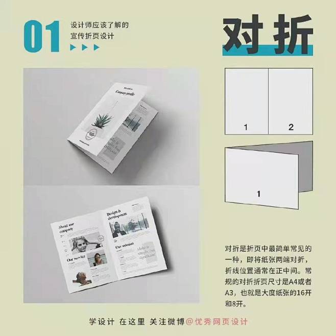 折页设计之对折