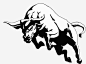 手绘奔跑的牛的轮廓pngpng免抠素材_新图网 https://ixintu.com 牛 跳跃的牛 动物 装饰画 插画 抠图 免抠图