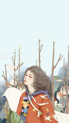男生勿进！｜手绘甜美女生小清新插画壁纸