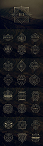 24 Art Deco Badges #design Download: <a class="text-meta meta-link" rel="nofollow" href="https://creativemarket.com/MehmetRehaTugcu/90810-24-Art-Deco-Badges?u=ksioks:" title="https://creativemarket.com/MehmetRehaTugcu