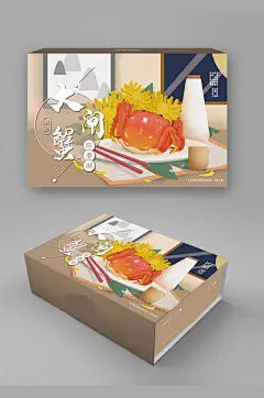 海产品 海鲜包装螃蟹礼盒大闸蟹礼盒
