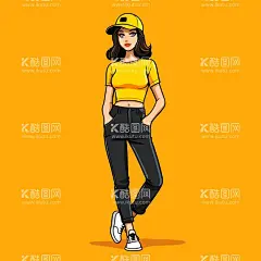 戴帽子的简笔画人物  - 源文件下载【酷图网】绘画人物,简笔人物,人物形象设计,日常生活插画,工作插画,工作场景,生活场景,线条绘画,青年形象,人物图库,生活人物,人物漫画,漫画人物,卡通人物,手绘人物,女孩,手绘女孩,卡通女孩,女孩插画,女人插画,线条简笔,黄色帽子,戴帽子,黄色服装