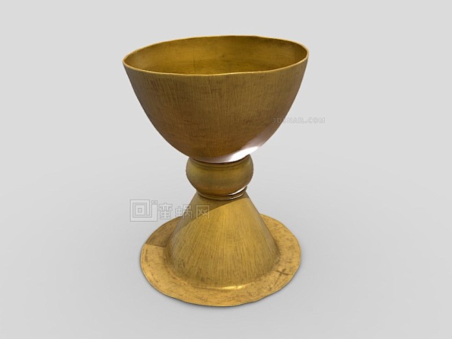黄金圣杯 酒杯 金器 铜杯 - 综合模型...