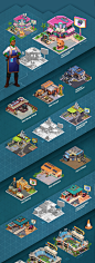 Isometric Buildings Game Art | Chrome Valley Customs