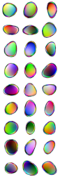 流行色彩斑斓彩虹渐变金属镭射气泡水珠设计素材PNG透明素材-淘宝网
