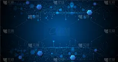 电路板,六边形,背景聚焦,商务,计算机,技术,壁纸,模板,计算机软件,联系