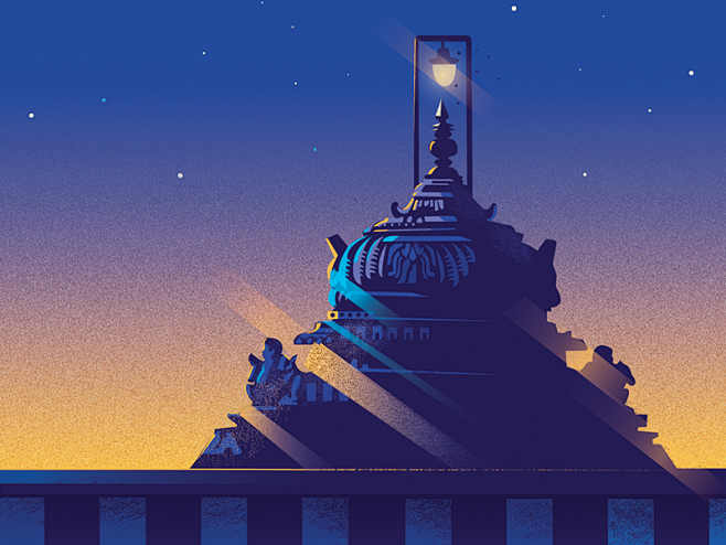 Dribbble temple