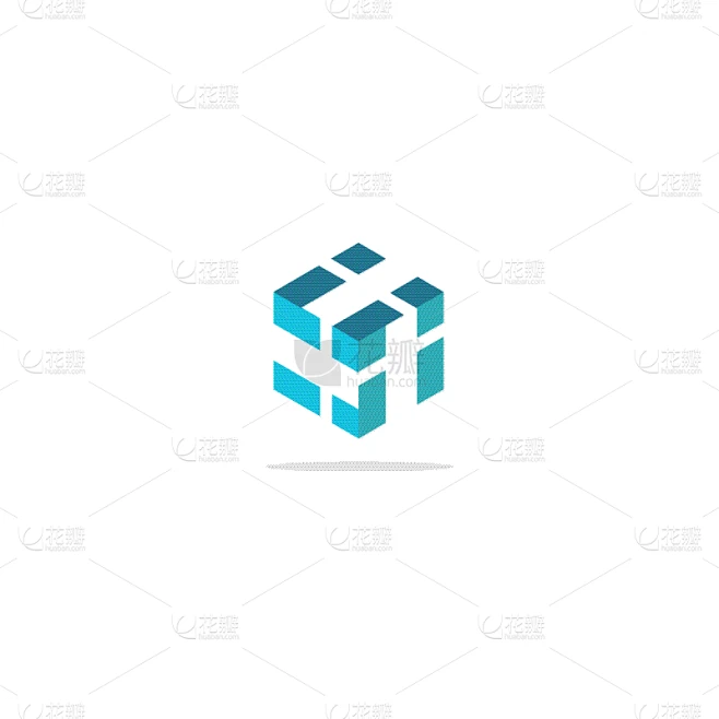 square cube 3d logo图片_logo图片素材-花瓣网