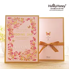 1.5促 盛夏花海 HoneyHoney新品 结婚个性创意喜糖盒子 粉色欧式-淘宝网