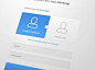 Toggle button for sign up form