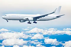 蓝天交通飞机图片摄影图