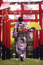 Japan lady in kimono walk in the temple by Pawinee Suwannaphoom on 500px